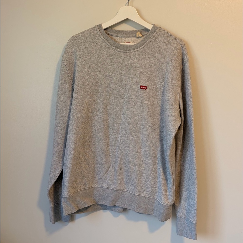 Levi's Grey Crew Neck Pullover Sweater